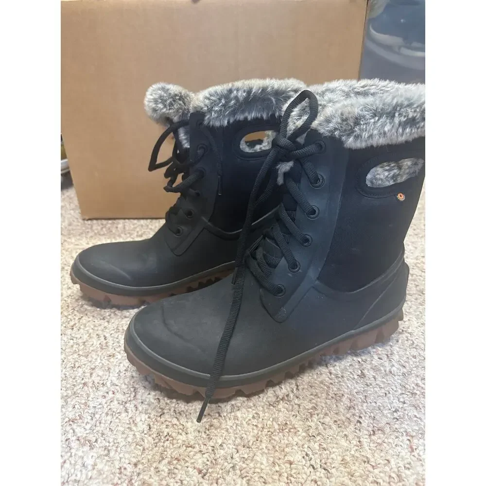 NEW BOGS Arcata T-Camo Women’s 10 Waterproof Winter Snow Boots -58°F Black